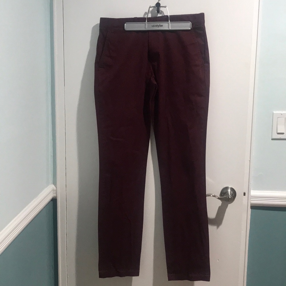 Burgundy Tommy Hilfiger Chino Pants